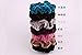 Lovef 7PCS Soft Elegant Velvet Hair Scrunchies Elastic Hair Bands Ties Donut Hair Ponytail Holder Hair Accessories