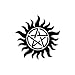 Anti-Posession Symbol - Supernatural die cut Vinyl Decal sticker BLACK