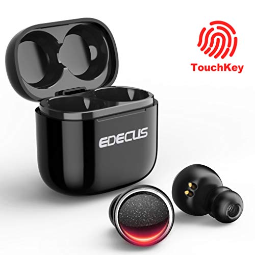 Wireless Earbuds, EDECUS TL2 Bluetooth 5.0 True Wireless Bluetooth Earbuds with 25H Playtime, Superb Sound with Deep Bass, Built-in Mic Bluetooth Headphones, Touch Control Earbuds with Charging Case