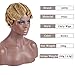 DIFEI 15 Colors Women Black Blonde Golden Brown Pink Blue Wine Red Short Finger Wave Curly Wigs Nuna Wigs Janet Collection (Brown)