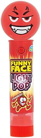 Funny Face Light Pop 99p x 12 x 1 Kids Party Sweets Candy Confectionary