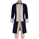 ZODICOS George Washington Cosplay Costume Men Hamilton Colonial Uniform History Outfit