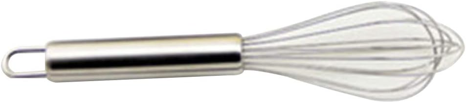 XQxiqi689sy Household 8/10/12inches Stainless Steel Balloon Wire Whisk Egg Beater Mixer Baking Utensil