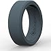 BONDWELL Silicone Wedding Ring for Men (Storm Blue) Safe, Durable Mens Rubber Wedding Band for Active Athletic Male Life, Military, Fitness, Work & Workout (Size 9)