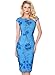 VfEmage Womens Elegant Embroidered 3D Flower Mesh Evening Cocktail Dress