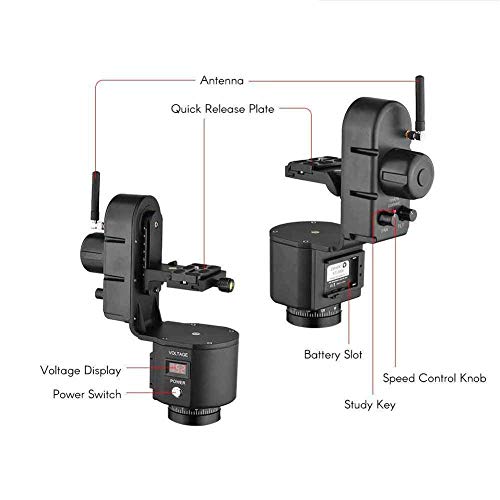 Remote Control Motorized Pan Tilt Head Kit, Pan Tilt Camera Mount