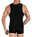 SEXYWG Mens Control Tummy Sauna Vest Neoprene Slimming Sweat Shirt Running Tank for Gym Weight Loss