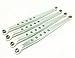 Treal Aluminum Lower Suspension Link Rod Linkage Arm for 1/10 Axial Wraith Silver -4pcs Set