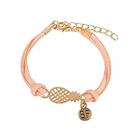 Rodalind Jewelry Popular Hollow Pineapple Letter Bf Double Layer Bracelet Fruit Jewelry