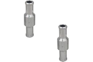 Acxico 2Pcs Brake Servo Booster No Return Inline Check Valve Vacuum Hose 10mm 1 Way Check Valve