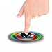 Windy City Novelties 2nd Gen Push Activated 3 Flashing Modes LED Glow Premium Fidget Focus Spinner Toy for Stress Relief, ADHD, Anxiety & Rave/EDM (Black)