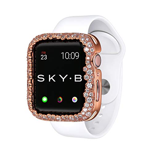 SKYB Champagne Bubbles Rose Gold Protective Jewelry Case for Apple