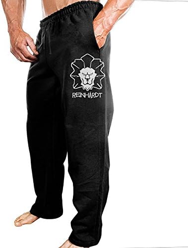 TONGY Mens Reinhardt Over Watch Soft Cross-country Fashion Sweatpants Leisure Wear Size L Black