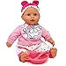 Baby Doll Feeding Set, Includes 16 Inch Soft Body Baby Doll with Winter Outfit Accessories, Jacket, Bib, Feeding Plate and Food Utensils - A Realistic Doll Set Collection for Toddlers, Girls and Kids