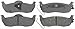 Prime Choice Auto Parts SCD1041 Rear Ceramic Brake Pad Set