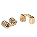 Zerodis 4pcs/Pack Brass Hidden Concealed Hinge Invisible Barrel Hinge for DIY Jewelry Box Hand Craft Gold(10mm)