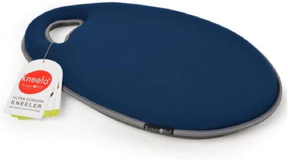 Burgon & Ball Kneelo Garden Kneeler, 52 cm x 30.5 cm x 6 cm Size, Navy, 19.7L x 11.8W cm