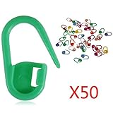 GUAngqi Approx. 50pcs Knitting Crochet Locking Stitch Markers