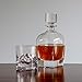 Lily's Home Wine, Liquor and Whiskey Decanter with Glass Stopper, Let Your Favorite Vintages Breathe with this Beautifully Stylish and Functional Piece (25 Ounces)