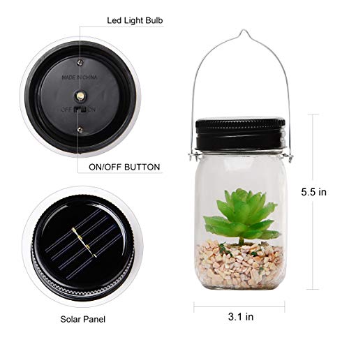 Solar-Powered-Lantern-Mason-Jar-Solar-Lights-Artificial-Succulent-Hanging-Glass-Terrarium-DIY-Kit-Glass-Planter-Solar-LED-For-Outdoor-Garden-Night-Lamp-For-Bedroom-Nursery-Bathroom
