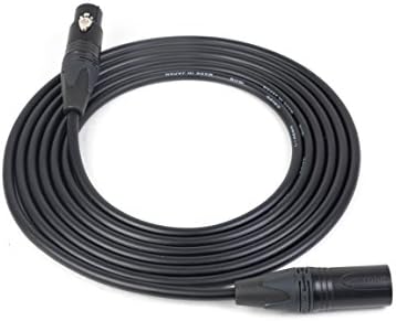Canare L-4E6S Microphone Cable | XLR-M to XLR-F | Neutrik Gold | 45 Feet | 45 Ft