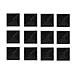 100pcs Pyramid Studs Spots Punk Spikes for DIY Craft Leathercraft - Black