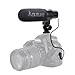 Aputure V-Mic D1 Super-Cardioid Directional Condenser Shotgun Microphone with Windscreen, Windshield and Cold Shoe Mount,Low-cut Filter,Video Shooting For Canon / Nikon / Sony Etc DSLR Camera