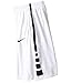 NIKE Boys Dry Elite Stripe Basketball Short, White/White/Black/Black, Medium