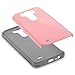 LG G3 Case, RANZ Grey with Pink Hard Impact Dual Layer Shockproof Bumper Case For LG G3 VS985 D850 D830 D851