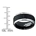 9MM Black Two Tone Tungsten Carbide Men's Brushed Wedding Band Ring, Comfort Fit Sizes 8 to 13