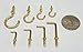 90 Pieces Cup Hooks Assortment Kit, Hook for Cups, Ceiling, Mobiles, Wind Chimes, Lanterns and More, Cup Hook 3/8” - 6/8”, Square Hooks 1/2” – 1”.