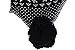 Simplicity Women's Knit Winter Beanie w/Earflap and Pom Balls