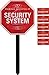 GE SmartHome Security Sign with Yard Stake and Window Decals, Home Protection Warning, Premises Protected by Security System, 45400