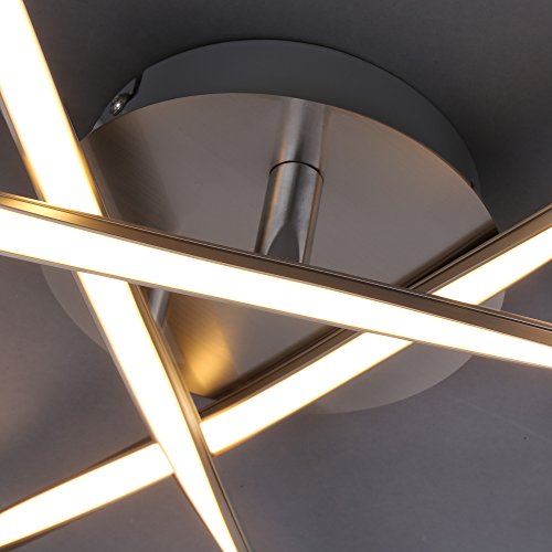 [- Briloner Leuchten LED Deckenleuchte, Geschwungene Verstellbare Leuchtarme, 3 x 5 W, Metall, Matt