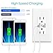 Smart Outlet Plug,Wifi USB Wall Outlet,Works With Alexa, Google Home & IFTTT,Receptacle with usb Ports,Duplex Receptacle Socket