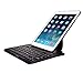 Aerb Folio Laptop Keybook Removable Detachable Bluetooth Keyboard Case With 360 Degree Swivel Stand Multiple Viewing Angles for iPad Air, Black