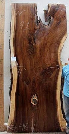 Amazon Com Live Edge Wood Slab Bar Top Custom American Black