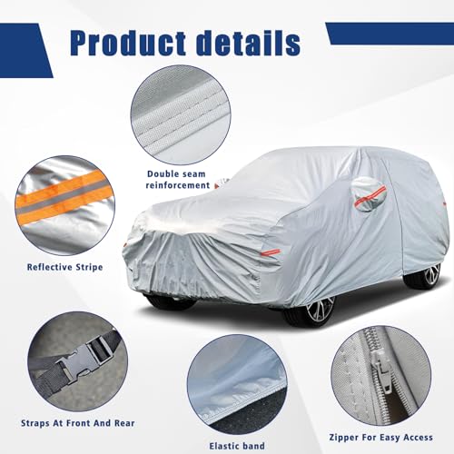 kayme - Funda de Coche SUV de 6 Capas, Personalizada para Mercedes Benz GLC(2016-2025), Impermeable a Todo Tipo de Clima para automóviles, Cubierta Completa para Exteriores, Lluvia,protección UV.