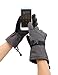 Andorra Men's Abstract Deluxe Touchscreen Sport Ski Gloves,Heather Grey,L