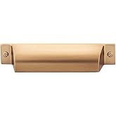 Top Knobs - TK773HB - Channing Cup Pull 3 3/4" - Honey Bronze - Barrington Collection