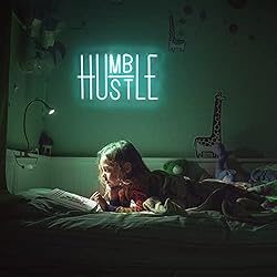Hustle LED Neon Sign for Wall Decor, Words LED Neon