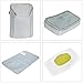 Diaper Bag Backpack for Mom or Dad with Stroller Straps, Changing Pad, Insulated Pockets, Waterproof Baby Diaper Bag, Organizer Pouches, Nappy Tote Bag for Girls or Boys | SoHo Manhattan Silver Gray