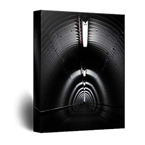 Canvas Wall Art Haunted Creepy Print Gallery Wrap Modern Home Decoration Ready to Hang - 12x18 inches