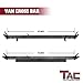 TAC Universal 2 Bars Roof Ladder Rack 600 LBS Capacity Utility Adjustable Cross Bar with Stopper for Van Without Rain Gutter Fit for Kayak Canoe Ladder Lumber Pipes Cargo Carrier Accessories