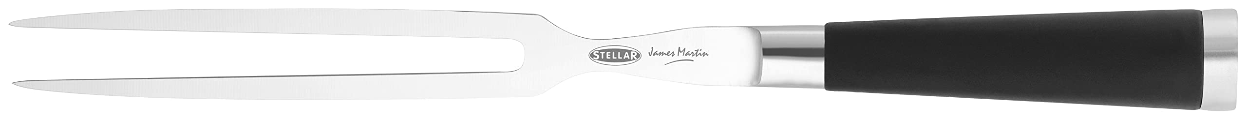 Stellar James Martin Carving Fork,18cm/7", Carbon Steel Chef's Fork, Non-Slip Handle — image 1