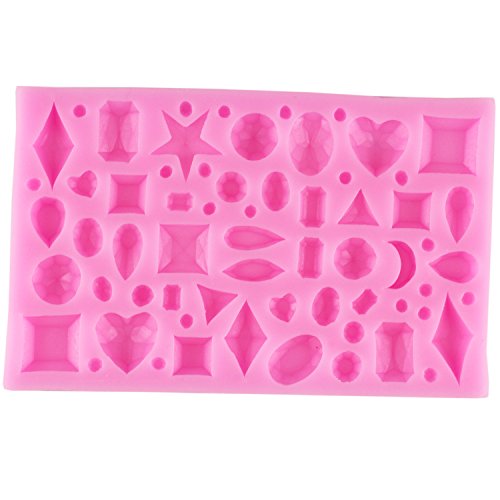 Mujiang Diamond Gems Assorted Craft Polymer Clay Resin Silicone Casting Molds - Thumbnail 4