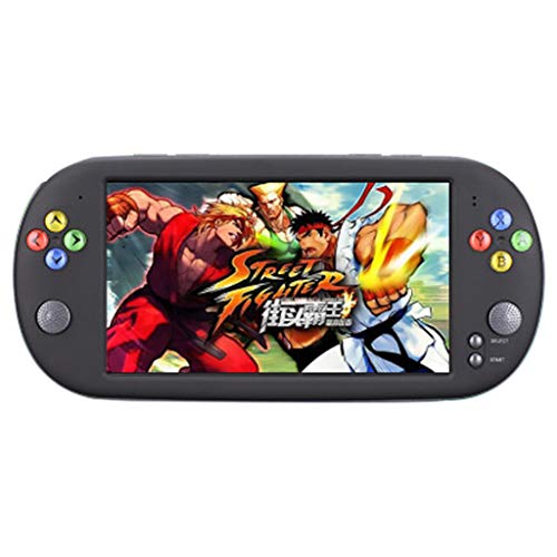 Basde Handheld Game Console Kids Adults, New X16 Large Screen 7inch HD Handheld Arcade Game Nostalgic Contra Game Console Home Travel Portable Gaming System Childrens Tiny Toys