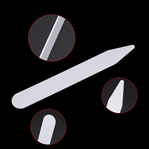 Homgaty 400 Pcs Plastic Collar Stays Shirt Collar Inserts Collar Stiffeners for Men Women,7 Size
