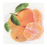 Salome Idea 60 Count Fruit Disposable Napkins for a Wedding or Tea Party,Fruit Napkins(A Orange)