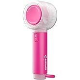 AIRMATE Portable Handheld Fan, 5 Wind Speed Adjustable, 3000mAh Battery Rechargeable, Durable Motor, 13000RPM Super Powerful Wind, Personal Turbo Hand Held Mini fan for Makeup/Travel/Outdoor (Pink)
